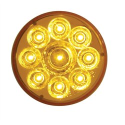 UP39739-10 LED 2.5" Round Pure Reflector Light (Clearance/Marker) - Amber LED/Amber Lens