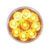 UP39741-9 LED 2.5" Round Pure Reflector Light (Clearance/Marker) - Amber LED/Clear Lens