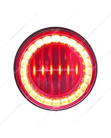 UP36087 - 30 LED 4" Round Lumos Light I-Series (Stop, Turn & Tail) - Red LED/Clear Lens UP36087 - 30 LED 4" Round Lumos Light I-Series (Stop, Turn & Tail) - Red LED/Clear Lens