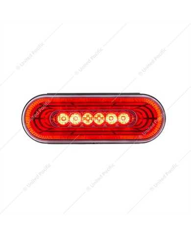UP36571 - 22 LED 6" Oval Abyss Light (Stop, Turn & Tail) - Red LED/Clear Lens UP36571 - 22 LED 6" Oval Abyss Light (Stop, Turn & Tail) - Red LED/Clear Lens