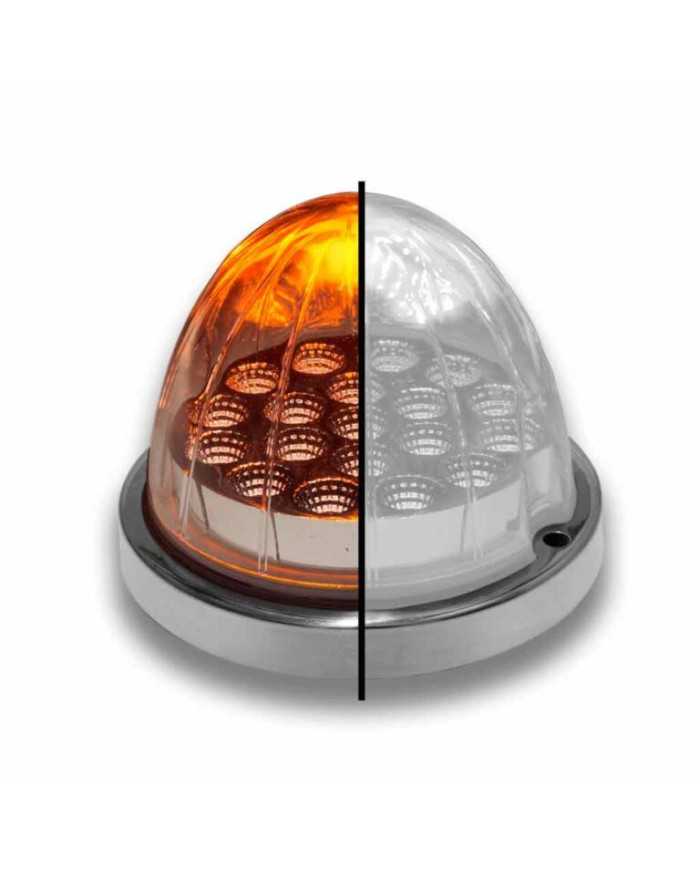 TXTLED-WXAW-Dual Revolution Amber/White Watermelon LED with Reflector Cup & Lock Ring (19 Diodes) TXTLED-WXAW-Dual Revolution Amber/White Watermelon LED with Reflector Cup & Lock Ring (19 Diodes)