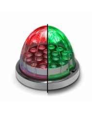 TXTLED-WXRG-Dual Revolution Red/Green Watermelon LED with Reflector Cup & Lock Ring (19 Diodes)