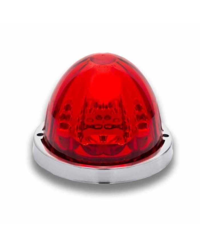 TXTLED-WTR-Red Watermelon LED with Glass Pattern & Lock Ring