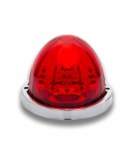 TXTLED-WXRW-Dual Revolution Red/White Watermelon LED with Reflector Cup & Lock Ring (19 Diodes)