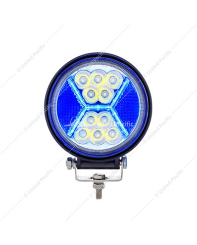 UP36455-4.5" 24 High Power LED Work Light With "X" Blue Light Guide UP36455-4.5" 24 High Power LED Work Light With "X" Blue Light Guide