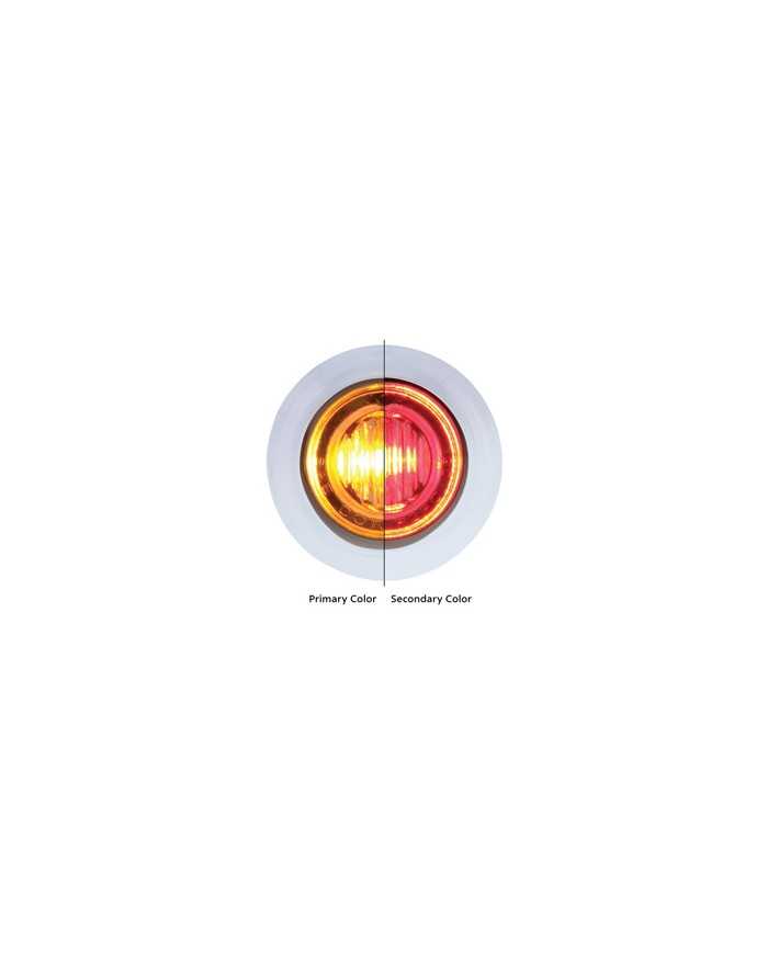 UP36838 - 3 LED 3/4" Mini Double Fury Light (Clearance/Marker) - Amber LED/Red LED UP36838 - 3 LED 3/4" Mini Double Fury Light (Clearance/Marker) - Amber LED/Red LED