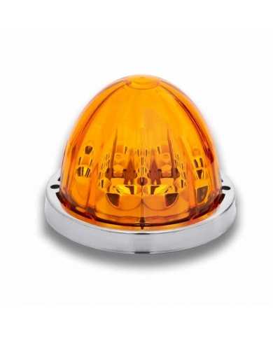 TXTLED-WTA-Amber Watermelon LED with Glass Pattern & Lock Ring TXTLED-WTA-Amber Watermelon LED with Glass Pattern & Lock Ring