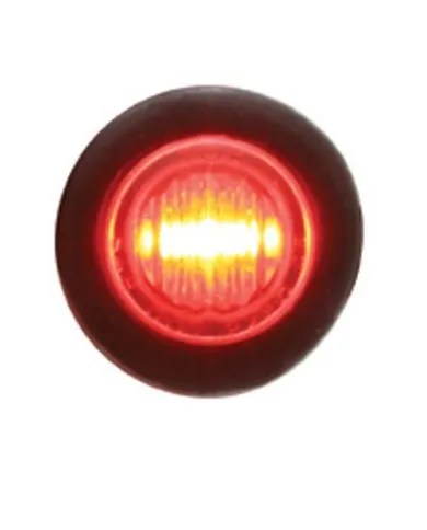 UP39768-3 LED 3/4" Mini Light (Clearance/Marker) - Red LED/Red Lens