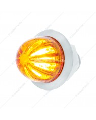 UP34849 - 4 LED Dual Function 3/4" Mini Watermelon Light (Clearance/Marker) - Amber LED/Clear Lens UP34849 - 4 LED Dual Function 3/4" Mini Watermelon Light (Clearance/Marker) - Amber LED/Clear Lens