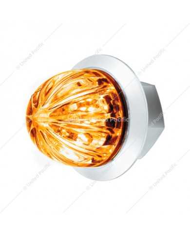 UP39227 - 2 LED Dual Function 3/4" Mini Watermelon Light (Clearance/Marker) - Amber LED/Clear Lens UP39227 - 2 LED Dual Function 3/4" Mini Watermelon Light (Clearance/Marker) - Amber LED/Clear Lens