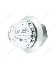 UP35946 - 19 LED 4" Round Double Fury Light (Stop & Turn) - Red & Amber LED/Clear Lens