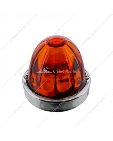 UP20479 - Dual Function Glass Watermelon Flush Mount Kit With LED Bulb - Amber LED/Dark Amber Lens UP20479 - Dual Function Glass Watermelon Flush Mount Kit With LED Bulb - Amber LED/Dark Amber Lens