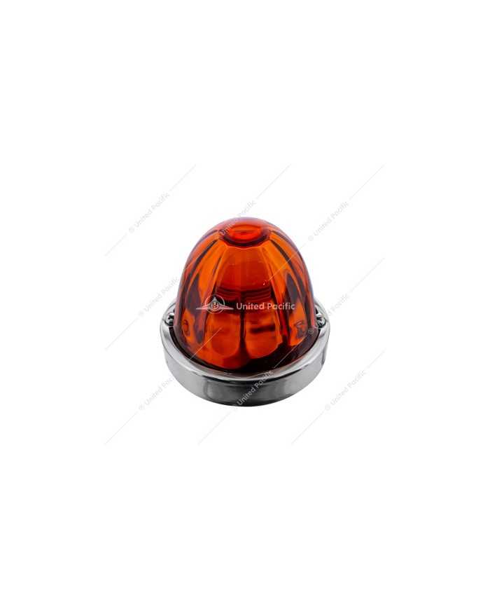 UP20479 - Dual Function Glass Watermelon Flush Mount Kit With LED Bulb - Amber LED/Dark Amber Lens UP20479 - Dual Function Glass Watermelon Flush Mount Kit With LED Bulb - Amber LED/Dark Amber Lens