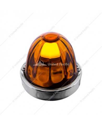 UP20409 - Dual Function Glass Watermelon Flush Mount Kit With LED Bulb - Amber LED/Amber Lens UP20409 - Dual Function Glass Watermelon Flush Mount Kit With LED Bulb - Amber LED/Amber Lens