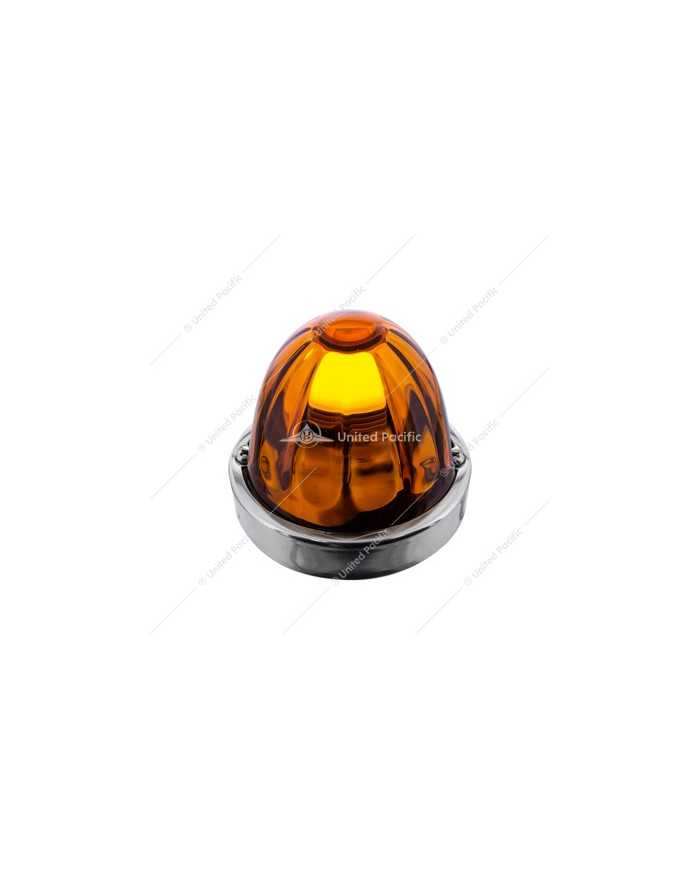 UP20409 - Dual Function Glass Watermelon Flush Mount Kit With LED Bulb - Amber LED/Amber Lens UP20409 - Dual Function Glass Watermelon Flush Mount Kit With LED Bulb - Amber LED/Amber Lens