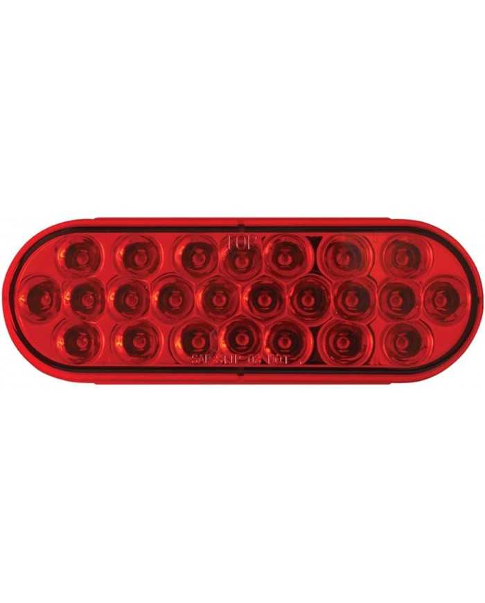GG78233BP-OVAL PEARL RED/RED 24-LED SEALED LIGHT