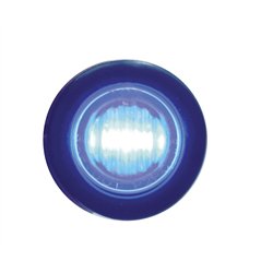 UP39771-3 LED 3/4" Mini Light (Auxiliary/Utility) - Blue LED/Clear Lens