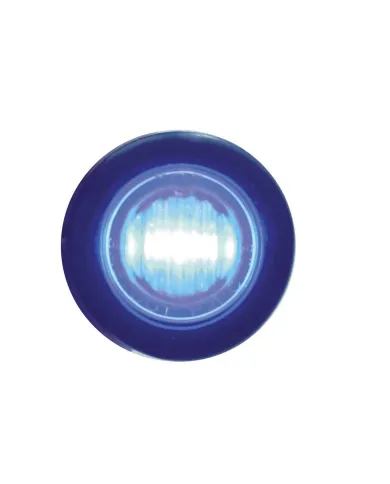 UP39771-3 LED 3/4" Mini Light (Auxiliary/Utility) - Blue LED/Clear Lens