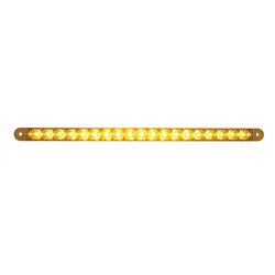 UP39773-19 LED 12" Reflector Turn Signal Light Bar - Amber LED/Amber Lens