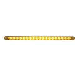 UP39773-19 LED 12" Reflector Turn Signal Light Bar - Amber LED/Amber Lens
