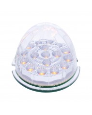 UP39322B - 17 LED Dual Function Reflector Cab Light - Amber LED/Clear Lens (Bulk)