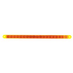 UP39773B-19 LED 12" Reflector Turn Signal Light Bar - Amber LED/Amber Lens (Bulk)