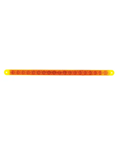 UP39773B-19 LED 12" Reflector Turn Signal Light Bar - Amber LED/Amber Lens (Bulk)