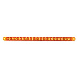 UP39773B-19 LED 12" Reflector Turn Signal Light Bar - Amber LED/Amber Lens (Bulk)