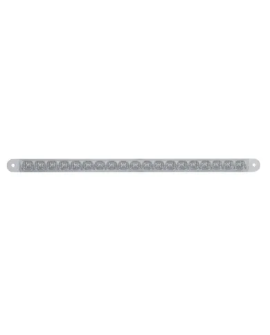 UP39775-19 LED 12" Reflector Turn Signal Light Bar - Amber LED/Clear Lens