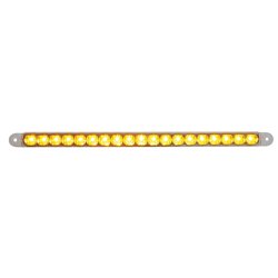 UP39775-19 LED 12" Reflector Turn Signal Light Bar - Amber LED/Clear Lens