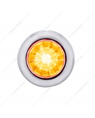 UP34849 - 4 LED Dual Function 3/4" Mini Watermelon Light (Clearance/Marker) - Amber LED/Clear Lens UP34849 - 4 LED Dual Function 3/4" Mini Watermelon Light (Clearance/Marker) - Amber LED/Clear Lens