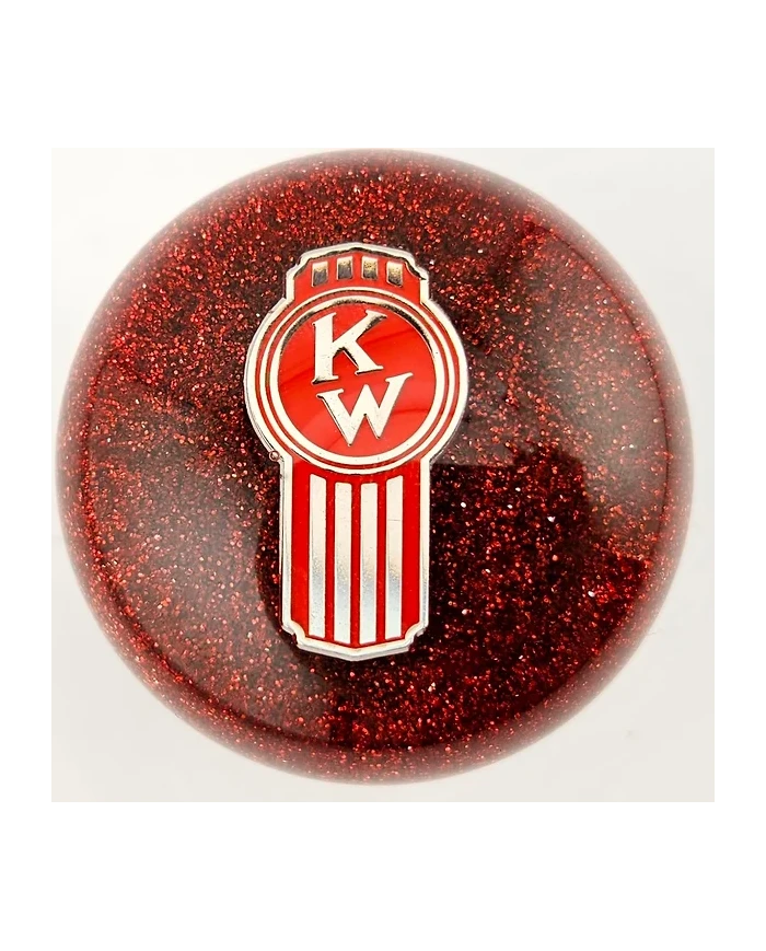 Glitter Crooked KW Kenworth Ball Shift Knob Glitter Crooked KW Kenworth Ball Shift Knob