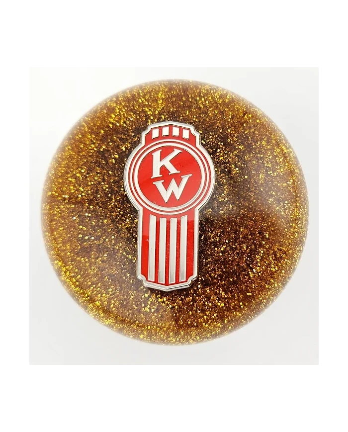 Glitter Crooked KW Kenworth Ball Shift Knob Glitter Crooked KW Kenworth Ball Shift Knob