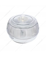 UP88291 - Chrome Steering Wheel Hub & Horn Button Kit For Kenworth (1995-1997) & Peterbilt (1993-1998)