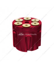 UP70862 - Gun Cylinder 13/15/18 Speed Gearshift Knob - Liquid Silver