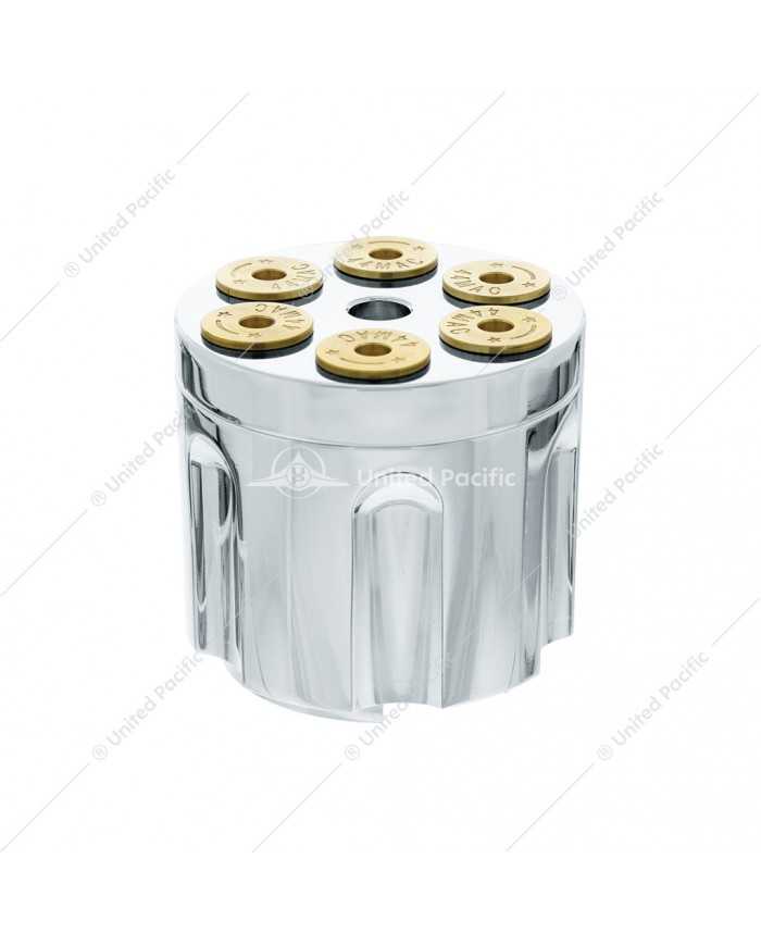 UP70862 - Gun Cylinder 13/15/18 Speed Gearshift Knob - Liquid Silver