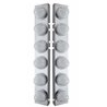 UP39797-SS Front Air Cleaner Brkt With 12X 17 Amber LED Hi/Lo Watermelon Lights & SS Bezels For Peterbilt-Clear Lens