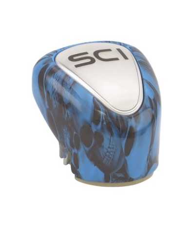 SCI902591-Gear Shift Cover - OEM Style 13/15/18 - Big Skulls Blue SCI902591-Gear Shift Cover - OEM Style 13/15/18 - Big Skulls Blue