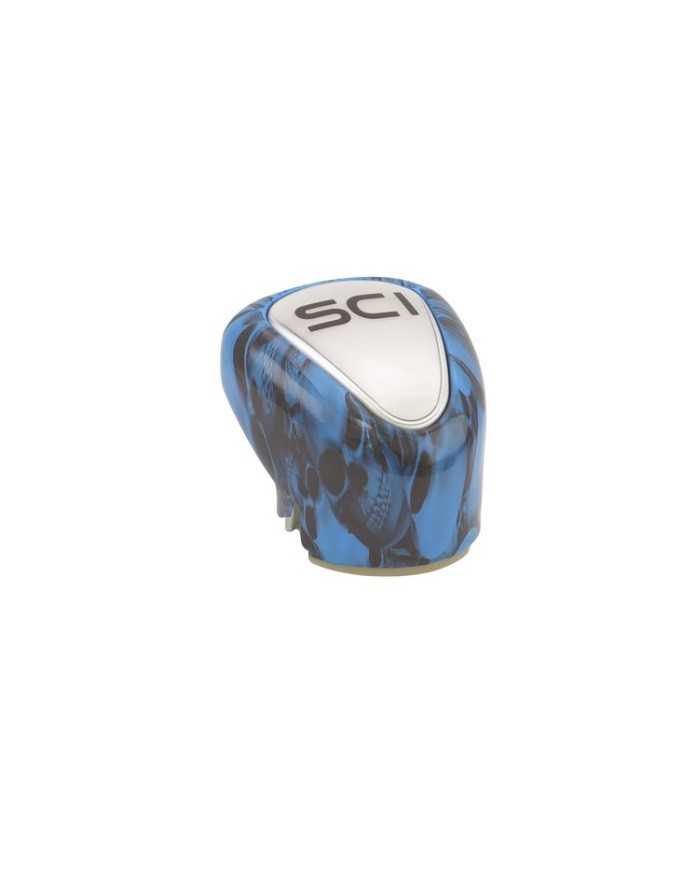 SCI902591-Gear Shift Cover - OEM Style 13/15/18 - Big Skulls Blue SCI902591-Gear Shift Cover - OEM Style 13/15/18 - Big Skulls Blue