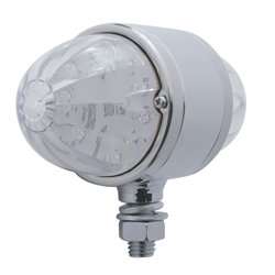 UP39799-34 LED Dual Function Watermelon Double Face Light - Amber & Red LED/Clear Lens