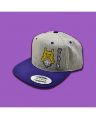 TCS-GORRA DE PARCHE PLANCHADO GRIS/MORADO TCS- GM17