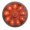 UP39813-10 LED 4" Auxiliary Light - Red LED With Chrome Lens