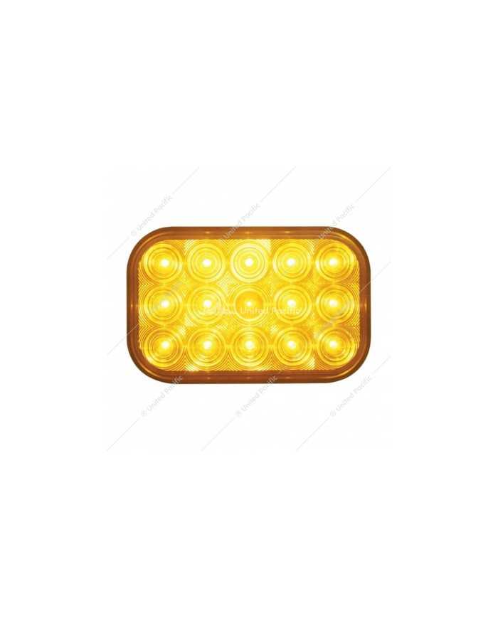UP38746B - 15 LED Rectangular Turn Signal Light - Amber LED/Amber Lens (Bulk) UP38746B - 15 LED Rectangular Turn Signal Light - Amber LED/Amber Lens (Bulk)