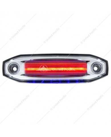 UP39304 - 6 Red LED Light (Clearance/Marker) With 6 Blue LED Side Ditch Light UP39304 - 6 Red LED Light (Clearance/Marker) With 6 Blue LED Side Ditch Light