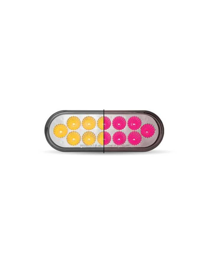 TXTLED-OXAPINK-Oval Dual Revolution Amber/Pink LED TXTLED-OXAPINK-Oval Dual Revolution Amber/Pink LED