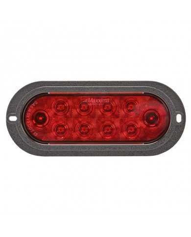 MXM63323R-A-6” Oval Red Stop/Turn/Tail Flange Mount MXM63323R-A-6” Oval Red Stop/Turn/Tail Flange Mount