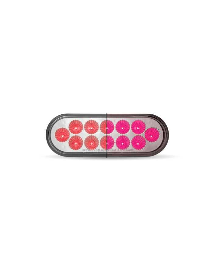 TXTLED-OXRPINK-Oval Dual Revolution Red/Pink LED