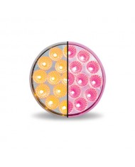 TXTLED-PSHXPINK-Peterbilt Side Headlight Triangle Dual Revolution Amber/Pink LED (24 Diodes) TXTLED-PSHXPINK-Peterbilt Side Headlight Triangle Dual Revolution Amber/Pink LED (24 Diodes)