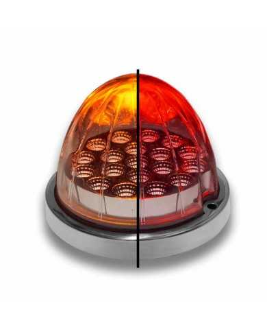 TXTLED-WXAR-Dual Revolution Amber/Red Watermelon LED with Reflector Cup & Lock Ring (19 Diodes) TXTLED-WXAR-Dual Revolution Amber/Red Watermelon LED with Reflector Cup & Lock Ring (19 Diodes)