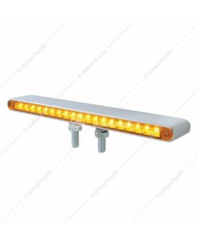UP37944 - 38 LED 12" Reflector Double Face Light Bar - Amber & Red LED/Amber & Red Lens